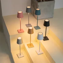 LED Desk Lamp Portable Table Lamps Luxury Modern lamparas de mesa Wireless Bedside Lamp USB Rechargeable Night Light Waterproof