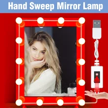 LED Makeup Mirror Light USB Dressing Table Bulb Dimmable Lamp Vanity LED 5V Bathroom Mirror Wall Lamps 8W 12W 16W 20W Cosmetic