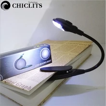 LED Mini Clip-On Book Reading Light Desk Lamp Portable Flexible Bright Desk Table Lamps For Travel Bedroom Laptop Laptop PC Gift