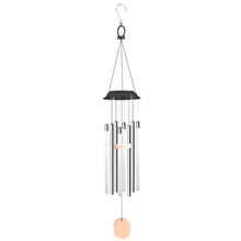 LED Solar Wind Chime Lamp Color Changing Solar Wind Chimes LED Lights Pendant Decorative Lamp for Courtyard Garden Decoration