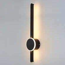 LED Wall Lamps Strip Light Indoor Simple Staircase Bed Room Passage Foyer Hotel Corridor Modern 13W 17W Iron&Acrylic 110V 220V