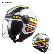 LS2 OF562 Airflow Motorcycle Helmet 3/4 open Face Summer Jet Man Women Vintage Scooter Motorbike Helm Capacete Casco Vespa