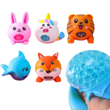 LUCKKIN 1pc 10cm Pop Beads Decompression Anti Stress Squeeze Beads Ball Slow Rising Bubble Doll Children's Toys Fidget Toy