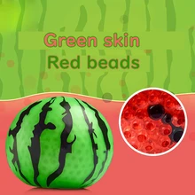 LUCKKIN 1pc 6cm Watermelon Bead Grape Vent Ball Antistress Stress Relief Fidget Toy Squishy Stressball for Children and Adults