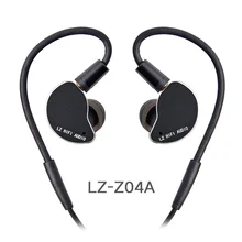 LZ Z04A 3.5mm Metal Earphone 1 Dynamic Drive Unit HIFI Music Sport Earbud With Detachable MMCX Cable Headset A7 A4 A2 Pro Z05A