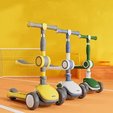LazyChild 1-3 Years Old Children's Scooter Baby Can Sit Three-in-one Music Light Children's Scooter Foldable Children's Scooter