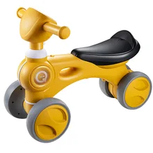 LazyChild Children's Music Light Car Balance Without Pedal Scooter Riding Walking Learning Scooter 1-3 Years Old Baby Toys 2021
