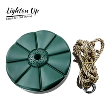 Lighten Up Climbing Rope Tree Garden Swing Set for Kids with Platforms and Disc Swing Seat Tree House Tire Saucer Swing Outdoor