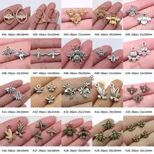 Little Bee Charm Pendant Jewelry Findings Components Handmade