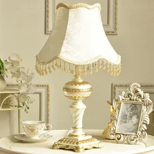 Living Room Court Style Led Bedside Lamp Art Modern Bed Lamp Retro Design Chambre Crystal Table Lamps For Bedroom