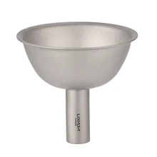 Lixada Titanium Flask Funnel Titanium Funnel Wine Liquid Filling Funnels for Bottles Flasks Containers