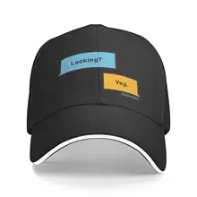 Looking Yep Grindr Dialogues Message Cap Bonnets For Women Mens Cap Beret Cowboy Hat Balaclava Ladies Hat Hip Hop Designer Hat