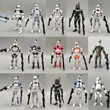Lot of 5 Star Wars Republic Elite Force 501st 442nd Shadow Utapau Gree Shock Battalion Trooper 3.75"  Action Figure Collection