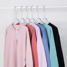 Luluwomen Sweatshit Wear Autumn Ladies Casual Loose Sweater Sports Round Neck Long Sleeve Outerwear Women's Coat Running Jackets