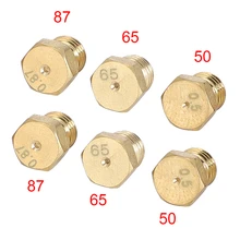 M6*0.75 Thread LPG Gas Jet Water Heater Nozzle Jet 6 Burner Hob Calor Propane Injectors Conversion Kit 87 65 65 50 50 Size