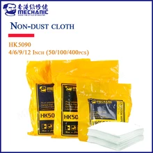 MECHANIC HK5090 Super Soft Cleanroom wiper cleaning Non Dust Cloth Dust Free Paper Clean LCD Repair cloth for mobile phone