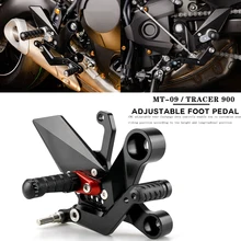 MKLIGHTECH For YAMAHA MT-09 XSR900 MT09 Tracer 900 Rear Sets Pedal Adjustable Rearsets Footpegs Shift Lever Brake Kit