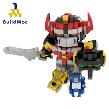MOC Powered Megazord Robot Building Blocks Set For Morphin Dinosaur Team Rangers Deformation Mecha Bricks Toys Children Kid Gift