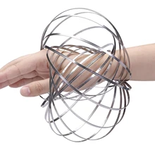 Magic Bracelet Aniti-stress Magic Funny Flow Ring Kinetic Spring Toys Stainless Steel Flow Color Rings Funny Toys For Children
