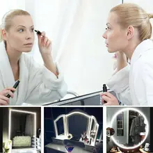 Makeup ​Mirror Light 1M 2M 3M 4M 5M LED Hollywood Vanity Lights DC12V Waterproof LED Dressing Table Lamp For Bathroom Decoration