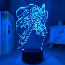 Manga 3d Lamp Berserk Guts Figure for Children's Room Decor Night Light Kids Bithday Gift Berserk Guts Anime Led Light Bedroom