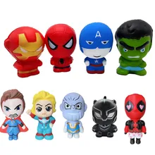 Marvel Slow Rising Super Hero Squishy Antistress Squishi Kawaii Fidget Toy Scented Squeeze Stress Reliever Child Christmas Gifts