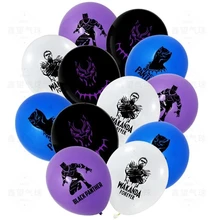 Marvel Themed Latex Balloons Avengers Superhero Black Panther Home Party Decorations Baby Shower Toys Kids Birthday Gifts