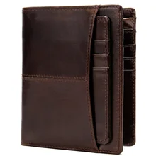 Men's Wallet Genuine Leather Coin Purse Slim/ Mini Wallets Male Money Bags Men Leather Wallet for Card Wallet Purse