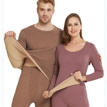 Men's Women's Winter Thermal Underwear Long Johns Bottom Top Full Set Thick Warm Fleece Lined Thermo Underwear Sets