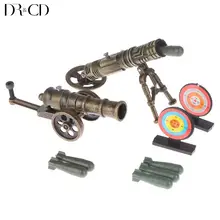 Metal Mini Mortar Launcher Toy Launchable Mountain Cannon Desktop Ornament Education Toys For Kids Gifts