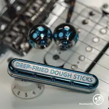 Metal Toys Dz Titanium Blue TopD Push Slider Deep-fried Dough Sticks Non-magnetic Mechanical Structure Rotating Man Toys