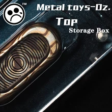 Metal Toys Dz Top Coin Storage Box Display Pc Box Magnetic Attraction Three-proof Box Portable Waterproof Inner Tank Can Be DIY