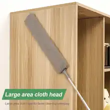 Microfiber Duster 2.5m Long Extendable Duster Cleaner Brush Telescopic Catcher Mites Gap Dust Removal Cloth Home Cleaning Tools