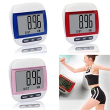 Mini Digital Pedometer Step Counter Digits Display High Clearly Distance Counting Calories Pedometer with Clip for Running