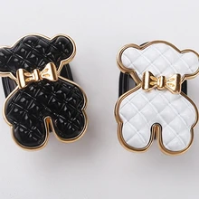 Mini Hook In The Car Center Console Seat Back Camellia  Bear  Multi-functional Storage ABS Data Cable Small Hook Auto Parts
