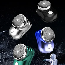 Mini Portable Electric Shaver Ipx7 Waterproof Wet Dry Double Use Type-C Fast Charging Pocket Razor Beard Trimmer Shaving Machine