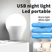 Mini USB Plug Lamp LED Night Light Rechargeab Eye Protection Book Light Computer Mobile Power Charging Reading Light For Home