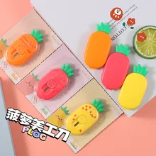 Mini Utility Knife Portable Pineapple Parcel Cutter Paper Cute Art Tool Kits Students Office School Supplies Knives Springback