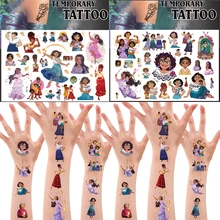 Mirabel Encanto Tattoos Sticker Birthday Party Supplies Favors Decorations Temporary Tattoos Sticker Magic Movie Gift for Kids