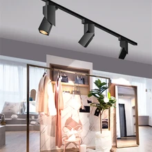 Moden Art Cube 7W 12W 15W CREE Led Track Light Adjustable Angle Rail Lamp Backdrop Lighting Fixture Spot Lighting