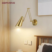 Modern E27 LED wall lamp adjustable lamp body sconces lights indoor lighting home decor living room bedroom bedside fixture