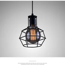 Modern Home Kitchen Bar Dining Room Decoration Industrial Engineering Light Fixtures Nordic Loft Vintage Cage Decor Chandelier