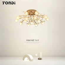 Modern LED Crystal Chandelier Living Room Bedroom Kitchen Indoor Lighting G9 Bulb Glossy Ceiling Lamp Factory Direct Sales