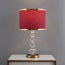 Modern LED Crystal Glass Table Lamp Bar Table Restaurant Table Lamp Living Room Bedroom Home Decoration Kitchen Lighting Fixture