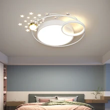 Modern Led Ceiling Chandelier Star Print Oval Lamp for Living Room Hotel Bedroom Lights Home Decoration Fixture Indoor Lighting