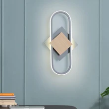 Modern Minimalist Led Wall Lamps Abajur Light Living Room Decor Home Decoration Habitacion Arandela Bedroom Bedside Ac90v-260v
