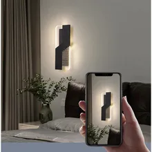 Modern Nordic LED minimalist Wall Light For Bedroom Living Room Dining Corridor Aisle background  Indoor Home Deco Wall Lamps