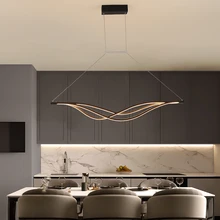 Modern Pendant Lights For Dining Room Kitchen Island Indoor Lighting Long Table Gold Hanging Lamp Living Led Chandelier Fixtures