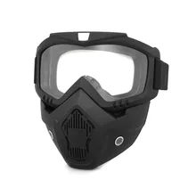 Modular Goggles Mask Tactical Airsoft Field Hunting Detachable Mask Outdoor Off-Road Motorcycle Cycling Anti-fog Goggle Mask