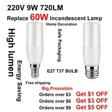 More than $5 off 220V E27 E14 Led Lampara Light Bulb 9W Warm Cold White Lamp Lighting for Living Room